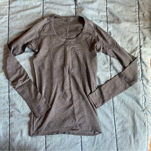 lululemon Swiftly Tech Long-Sleeve Shirt dark gray